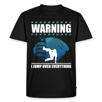 Parkour Design pour Freerunner | Freerunning - T-shirt Premium bio Homme - noir - Devant - Nico (187cm)