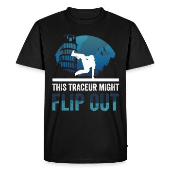 Parkour Design pour Freerunner | Freerunning - T-shirt Premium bio Homme - noir - Devant - Nico (187cm)