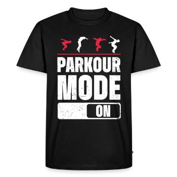 Parkour Design pour Freerunner | Freerunning - T-shirt Premium bio Homme - noir - Devant - Nico (187cm)