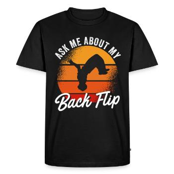 Parkour Design pour Freerunner | Freerunning - T-shirt Premium bio Homme - noir - Devant - Nico (187cm)