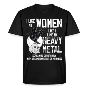 Musique Heavy Metal - T-shirt Premium bio Homme - noir - Devant - Nico (187cm)