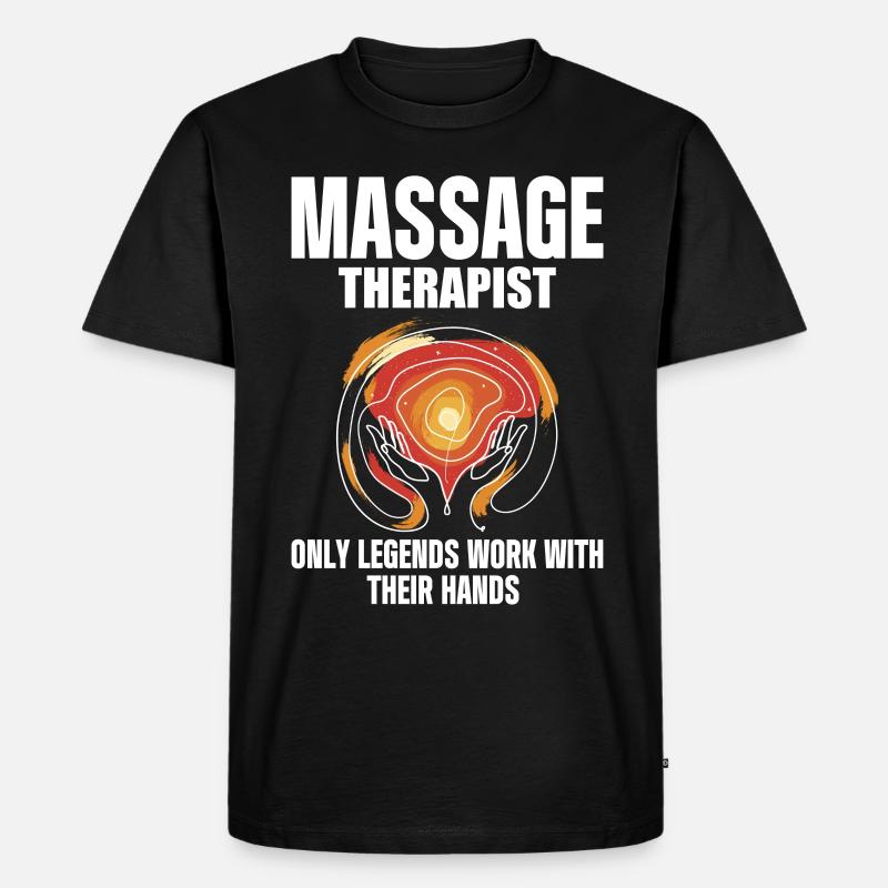 Massage Therapist - Männer Premium Bio T-Shirt - Schwarz