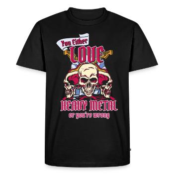 Musique Heavy Metal - T-shirt Premium bio Homme - noir - Devant - Nico (187cm)