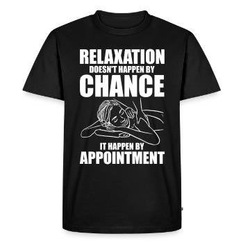 Massothérapeute - T-shirt Premium bio Homme - noir - Devant - Nico (187cm)