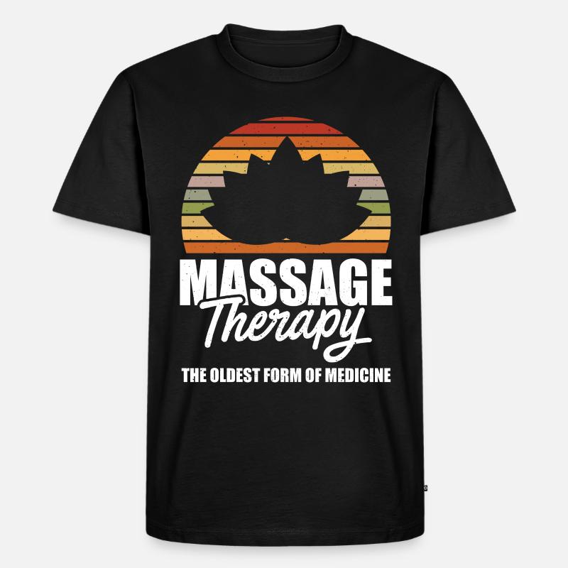 Massage Therapist - Männer Premium Bio T-Shirt - Schwarz