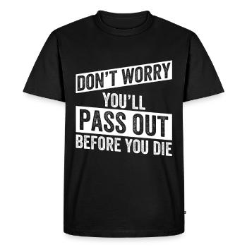Personal Trainer Funny - Men's Premium Organic T-Shirt - black - Front - Nico (187cm)