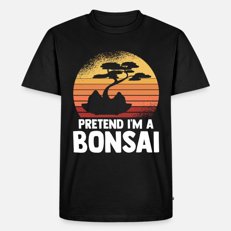Bonsai Tree - Männer Premium Bio T-Shirt - Schwarz
