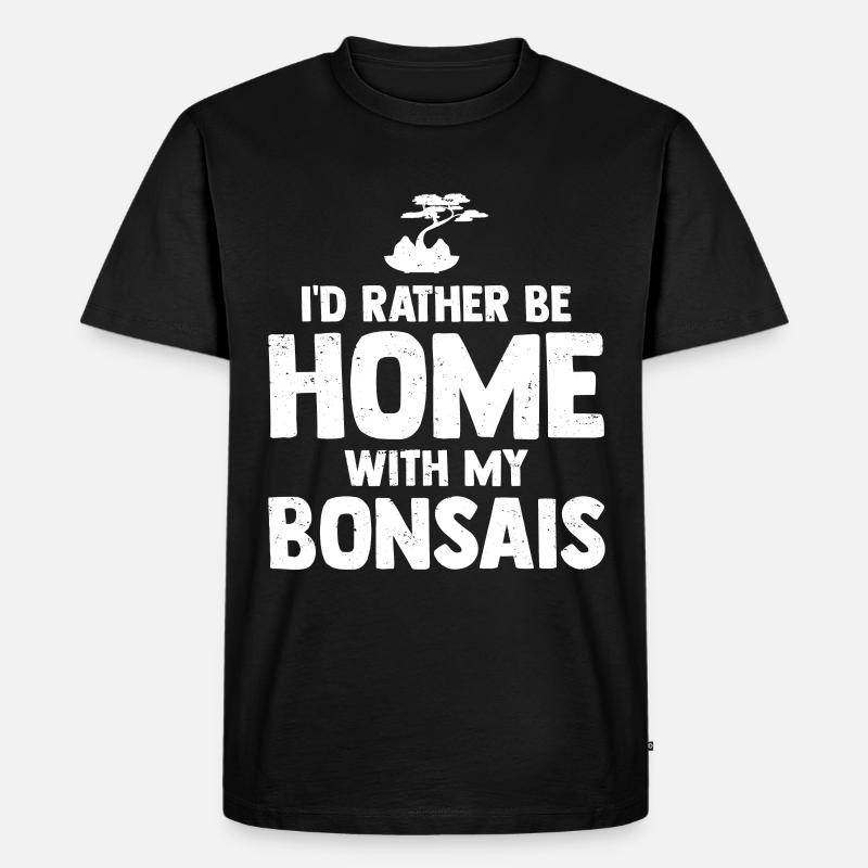 Bonsai Tree - Männer Premium Bio T-Shirt - Schwarz