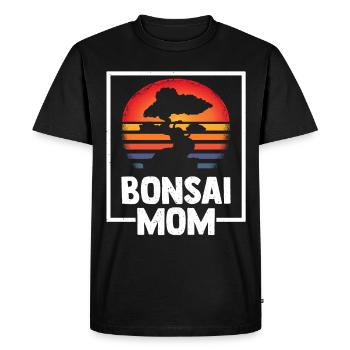 Bonsaï Maman - T-shirt Premium bio Homme - noir - Devant - Nico (187cm)