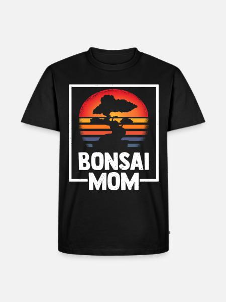 Bonsai Mom - Männer Premium Bio T-Shirt - Schwarz