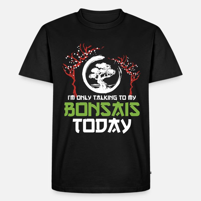 Bonsai Tree - Männer Premium Bio T-Shirt - Schwarz