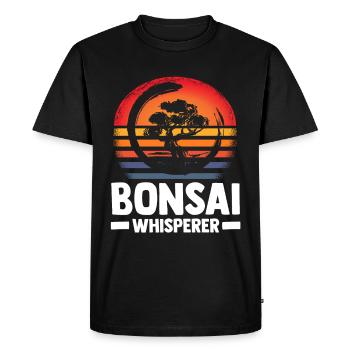 Bonsaï - T-shirt Premium bio Homme - noir - Devant - Nico (187cm)