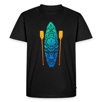 SUP Stand Up Paddling Planche à pagaie - T-shirt Premium bio Homme - noir - Devant - Nico (187cm)
