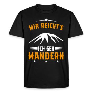 Assez je Vais Randonnée Cadeau montagnes vintage - T-shirt Premium bio Homme - noir - Devant - Nico (187cm)