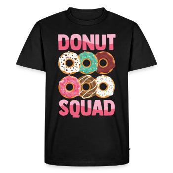 Donut Lover - Donut Squad - Men's Premium Organic T-Shirt - black - Front - Nico (187cm)