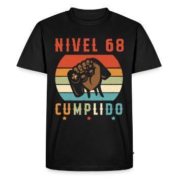 Niveau 68 complete - T-shirt Premium bio Homme - noir - Devant - Nico (187cm)