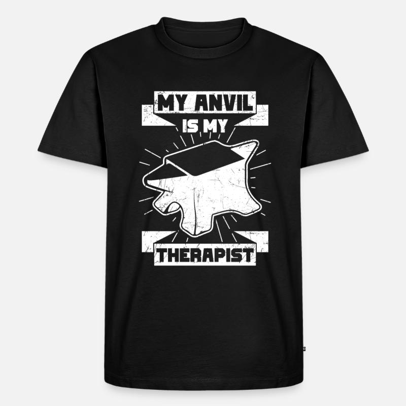 Handwerker Sprüche - Männer Premium Bio T-Shirt - Schwarz