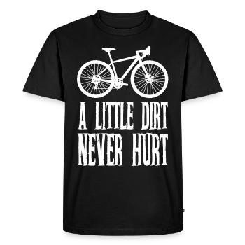 Gravel Bike Cyclist Gift Dicton - T-shirt Premium bio Homme - noir - Devant - Nico (187cm)