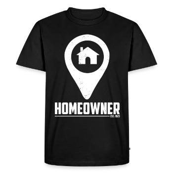 Housewarming Party | Homeowner 2023 - Men's Premium Organic T-Shirt - black - Front - Nico (187cm)