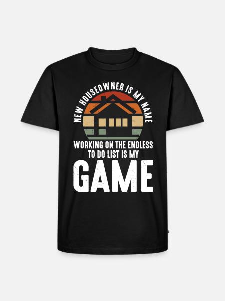 Housewarming Party - New Houseowner - Men's Premium Organic T-Shirt - black