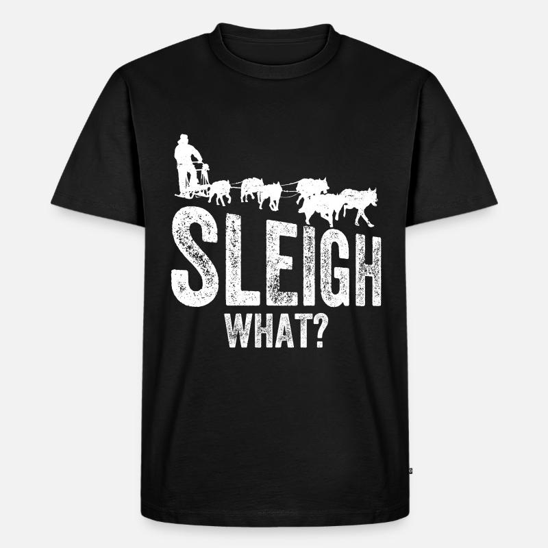 Dog Sledding | Mushing - Männer Premium Bio T-Shirt - Schwarz
