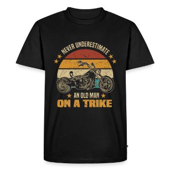 Trike - Men's Premium Organic T-Shirt - black - Front - Nico (187cm)