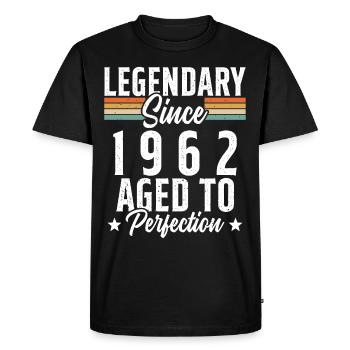 Légendaire Depuis 1962 - T-shirt Premium bio Homme - noir - Devant - Nico (187cm)