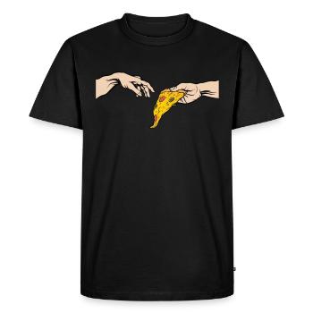 Funny Pizza Art Pizzabäcker Pizza - T-shirt Premium bio Homme - noir - Devant - Nico (187cm)