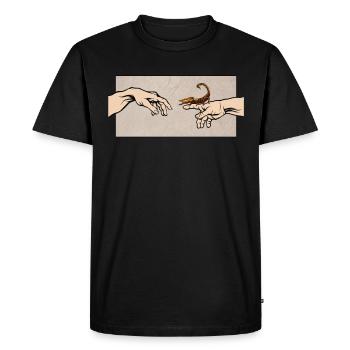 Scorpion Amour Drôle de Scorpion - T-shirt Premium bio Homme - noir - Devant - Nico (187cm)