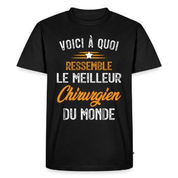 Voici à Quoi Ressemble le Meilleur Chirurgien - T-shirt Premium bio Homme - noir - Devant - Nico (187cm)