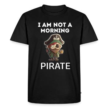 No Tomorrow Pirate Adventure on the High Seas - Men's Premium Organic T-Shirt - black - Front - Nico (187cm)