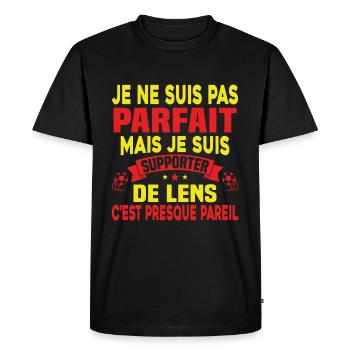 Je Suis Supporter De Lens idée Cadeau - T-shirt Premium bio Homme - noir - Devant - Nico (187cm)