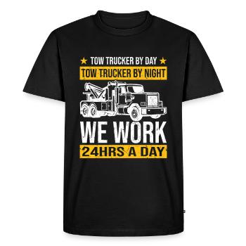 Tow truck | Tow Truck Car Breakdown Gifts - Men's Premium Organic T-Shirt - black - Front - Nico (187cm)