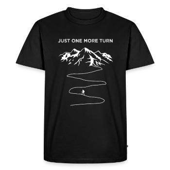 Drôle de randonnée en disant les montagnes juste un tour de plus - T-shirt Premium bio Homme - noir - Devant - Nico (187cm)