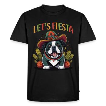 Joyeux Cinco de Mayo laisse fiesta Bulldog - T-shirt Premium bio Homme - noir - Devant - Nico (187cm)