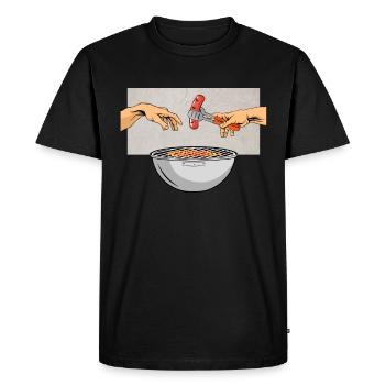 Bratwurst Griller BBQ Griller pour les vrais - T-shirt Premium bio Homme - noir - Devant - Nico (187cm)
