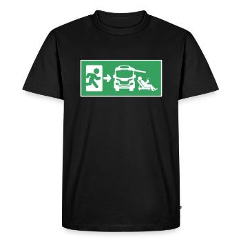 Camping camper caravan funny camping - Men's Premium Organic T-Shirt - black - Front - Nico (187cm)