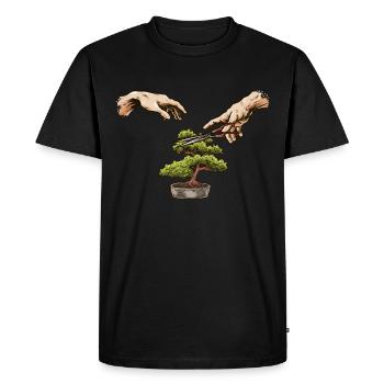 Bonsaïs amusants Entretien des arbres Taille des - T-shirt Premium bio Homme - noir - Devant - Nico (187cm)