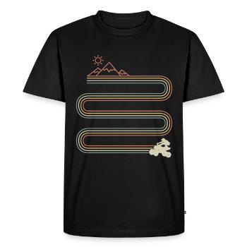 Cool retro Quad ATV Enthusiasts Quad Racers - T-shirt Premium bio Homme - noir - Devant - Nico (187cm)