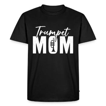 Maman trompet trompettiste Humour Cadeau Femme - T-shirt Premium bio Homme - noir - Devant - Nico (187cm)