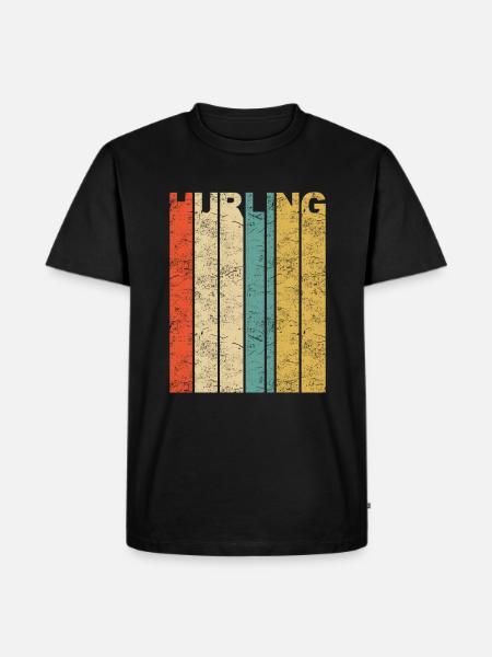 Hurling Irish Sport Team Gaelic Football Vintage - Männer Premium Bio T-Shirt - Schwarz