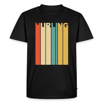 Gaelic Football Vintage Hurling Irish Sport Team - T-shirt Premium bio Homme - noir - Devant - Nico (187cm)