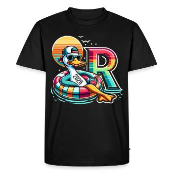 Pension de retraite 2026 Retraite - T-shirt Premium bio Homme - noir - Devant - Nico (187cm)