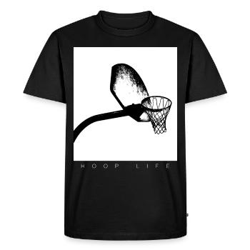 Hoop Basketball Player Hoop Black Graphic - Men's Premium Organic T-Shirt - black - Front - Nico (187cm)