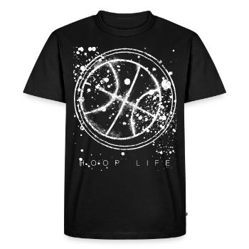 Basketball Player Fiel Goal Ball Graphic - Men's Premium Organic T-Shirt - black - Front - Nico (187cm)