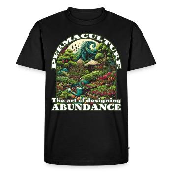 Permaculture Garden Food Forest Design - Men's Premium Organic T-Shirt - black - Front - Nico (187cm)