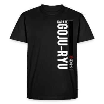 Karaté Goju Ryu Kanji Art Martial Japon - T-shirt Premium bio Homme - noir - Devant - Nico (187cm)