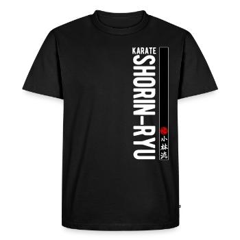 Karaté Shorin Ryu Kanji Art Martial Japon - T-shirt Premium bio Homme - noir - Devant - Nico (187cm)