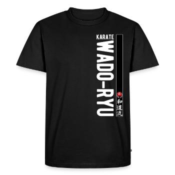 Karaté Wado Ryu Kanji Art Martial Japon - T-shirt Premium bio Homme - noir - Devant - Nico (187cm)
