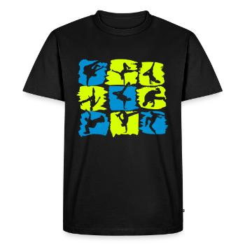 Breakdance Breakdancer - Dancer B-Boying Gift - Men's Premium Organic T-Shirt - black - Front - Nico (187cm)